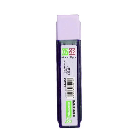 Mikro M-601 2B 60 mm 0.7 Kalem Ucu 1 Tüp Pastel Renkler