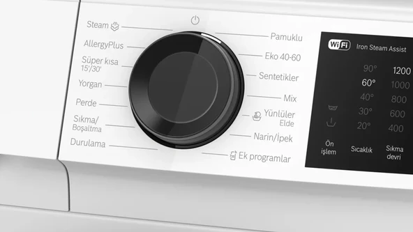 Bosch WGK242Z0TR 1200 Devir 9 kg Çamaşır Makinesi - 3
