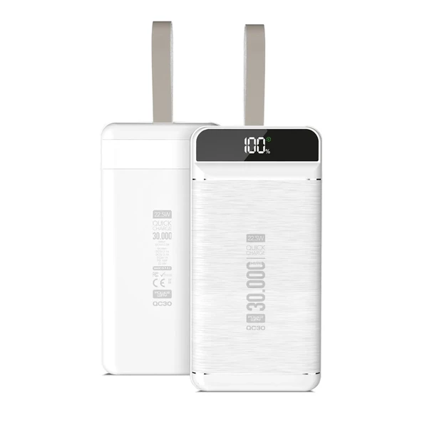Powerway QC30 30000 Mah Di̇ji̇tal Göstergeli Ekran Powerbank - Resim 4
