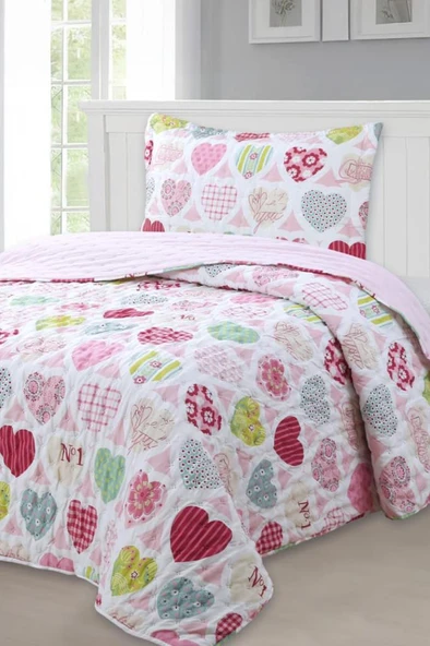 Love Genç Ve Çocuk Tek Kişilik Yatak Örtüsü 180x240 ürün görseli