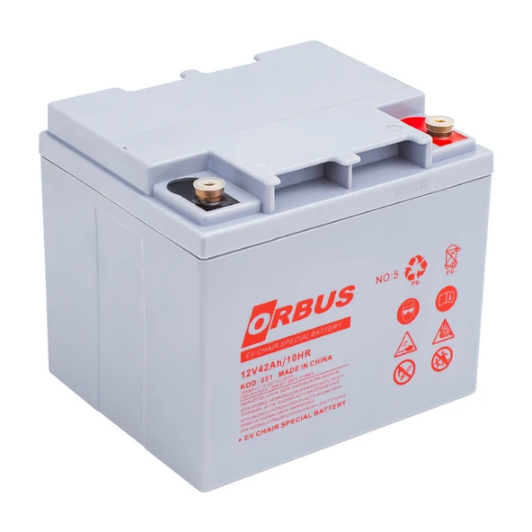 Orbus 12 V 42 A Engelli Araç Aküsü (197X165x175 Mm) - Resim 3