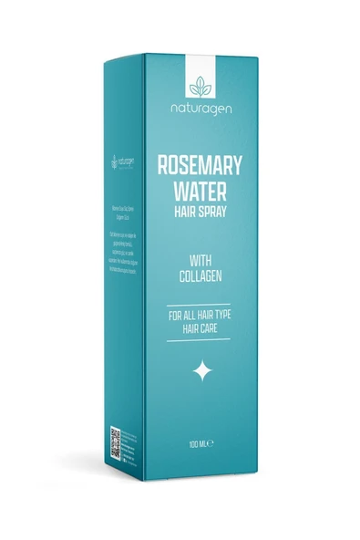 Naturagen Rosemary Water Hair Sprey - Kolajenli Saç Toniği-%100 Doğal Biberiye Mayalı - 3