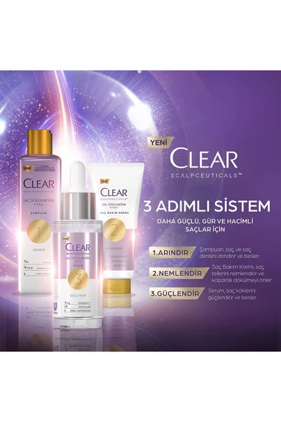 Clear Scalpceuticals Saç Bakım Şampuanı Saç Dökülmesine Karşı 300 ml - 6