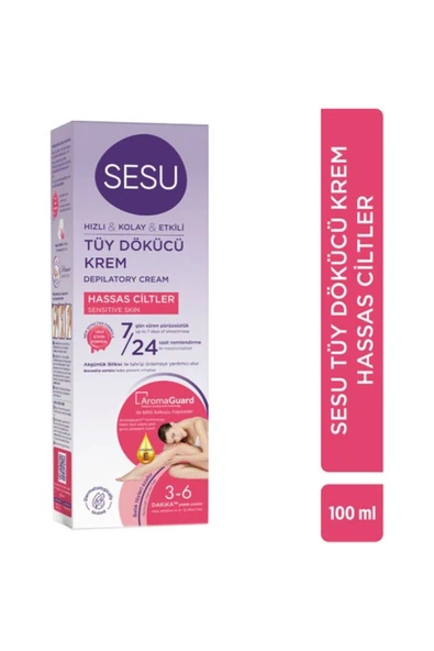 Sesu Tüy Dökücü Krem 100 ml Hassas Cilt - 7
