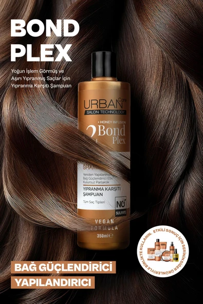 Urban Care No.2 Bond Plex Restore Repair Yıpranma Karşıtı Saç Bakım Şampuanı-350 Ml-sülfatsız - 4