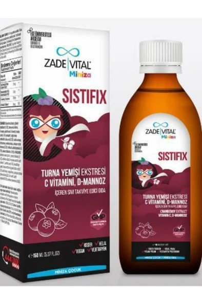 Zade Vital Miniza Sistifix Takviye Edici Gıda 150 Ml