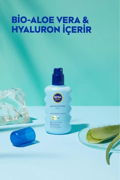 NIVEA SUN Ferahlatıcı Güneş Sonrası Vücut Spreyi 200ml, Nemlendirici, Aloe Vera, Anında Rahatlama,Hyaluron - 3