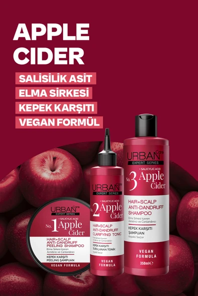Urban Care No.3 Expert Apple Cider Kepek Karşıtı Saç Bakım Şampuanı-350 ml-vegan - 6