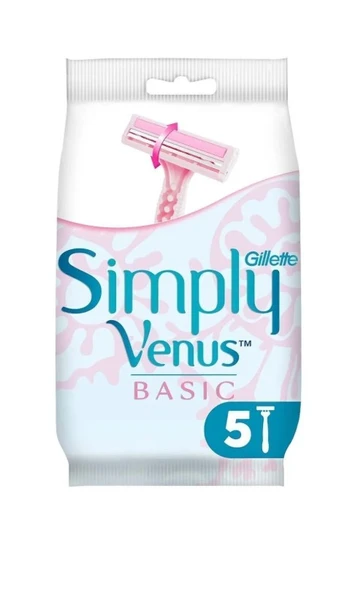 Gillette Venus Basic Tıraş Bıçağı Simply Kullan At 5'li - 1