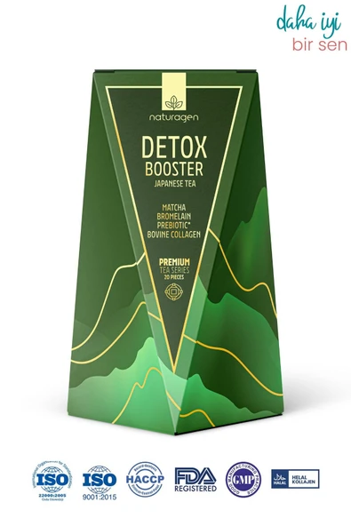 Naturagen D+Tox Booster Matcha Tea Bromelainli Kolajenli Matcha Çayı