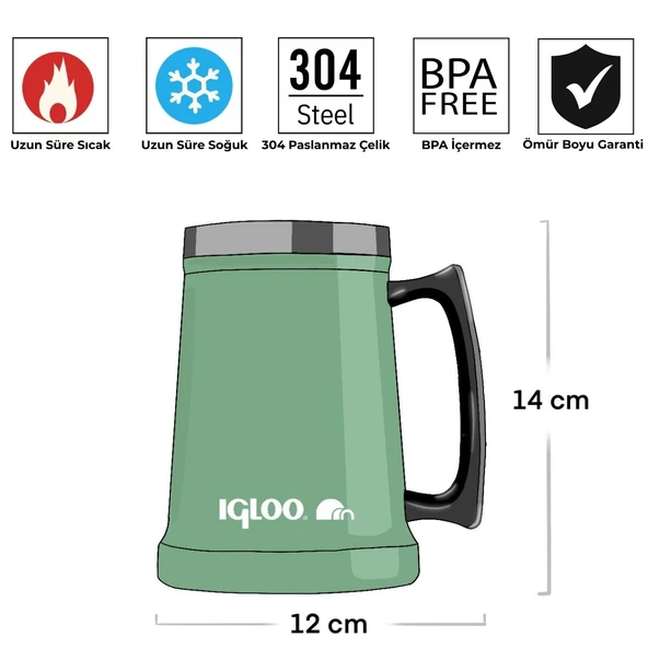 Igloo Parker Kupa Mug 500ml - 6