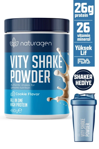 Naturagen Proteinli Öğün Tozu Cookie Lovers FDA Onaylı Shaker Hediyeli