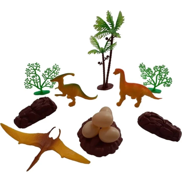 C Toys Dinazorlar Hayvan Set Silindir Kutulu - 2