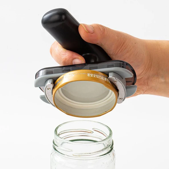 Valkyrie Ayarlanabilir Ergonomik Evrensel Kavanoz Pet Şişe Kapağı Açıcı Güçlü Tutuş Kaydırmaz Sap - 7