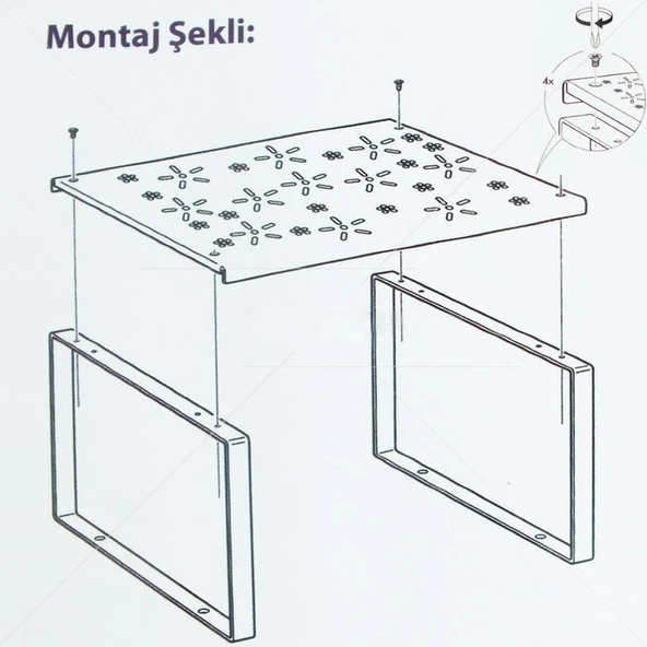 Metal Dolap İçi Raf Düzenleyici - 5