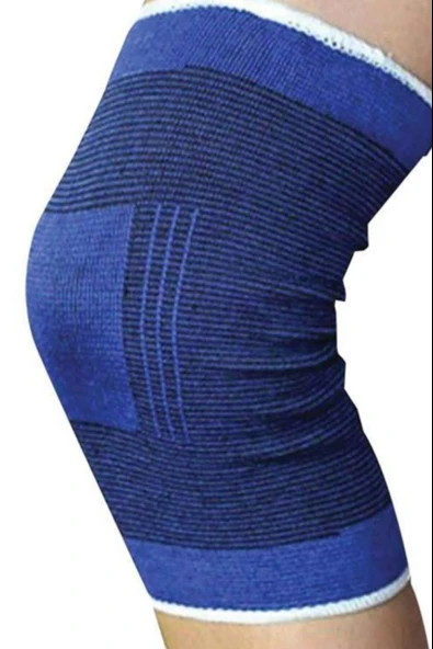 2 Li Elastik Dizlik - Egzersiz ve Spor Dizliği Büyük Boy 23 cm - 3