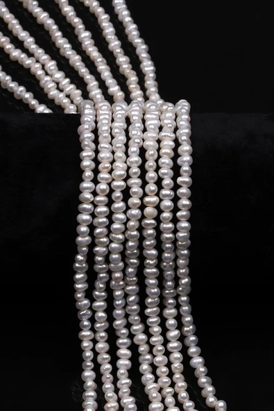 İnci Doğal Taş Dizi 3 x 4 mm Özel Kesim ürün görseli