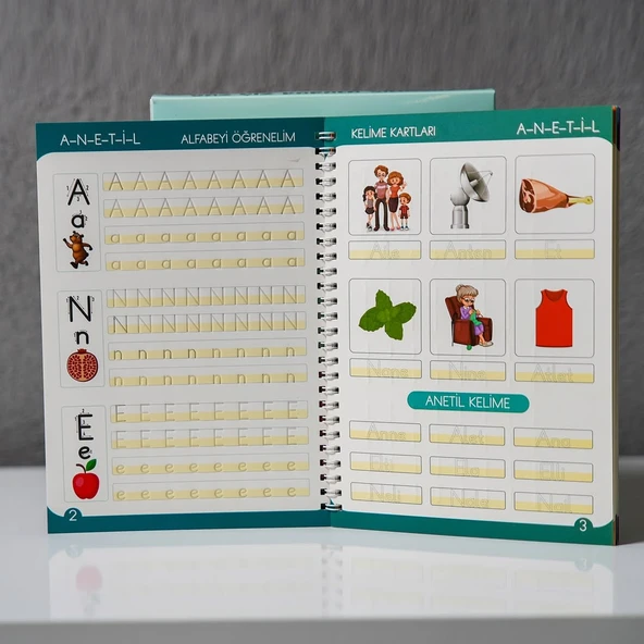 Öğrenciler için Türkçe Sihirli Yazı Defter Seti ile Yazma Öğreniyorum - 6