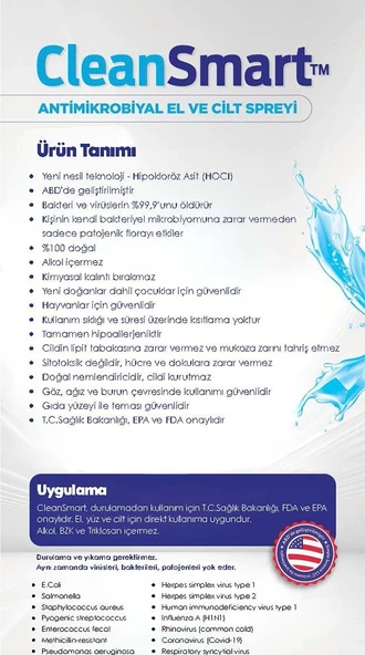 CLEANSMART ANTİSEPTİK EL VE CİLT SPREY 3'LÜ SET - 4