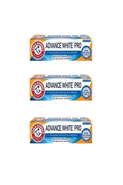 Arm Hammer Advanced White Pro (3 Tona Kadar Daha Beyaz) Diş Macunu 75ml