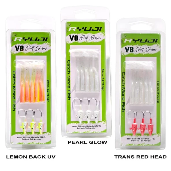 Ryuji V8 8cm 5.5gr Silikon Yem - 6