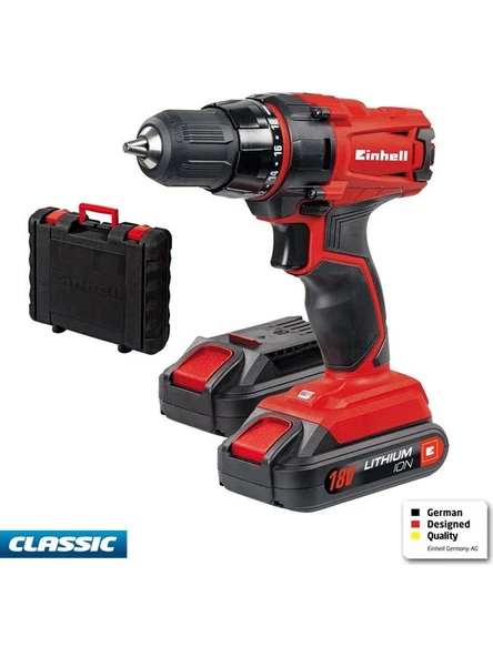 Einhell TC-CD 18-2 Li (2x1,5 Ah), Akülü Vidalama