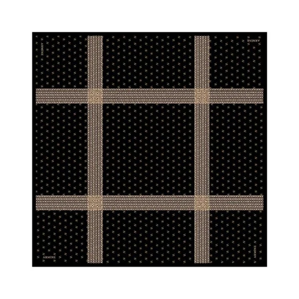 Armine E19YA8113D0306 Dj Saf İpek Eşarp 8113D (T) (Nostalji Twill) - 2