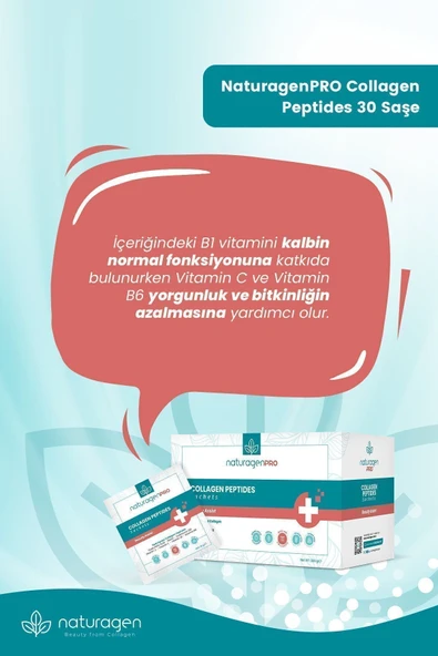 Naturagen Pro Beauty Collagen 30'lu Saşe Biotinli Yeşil Elma Aromalı - Resim 4