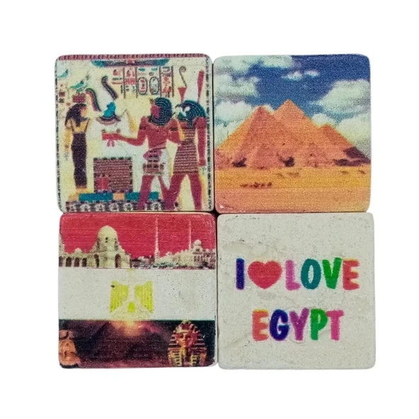 Mısır Temalı Dörtlü Taş Magnet ürün görseli
