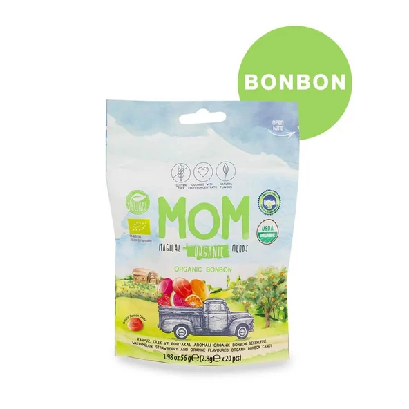Mom Organik Bonbon Şeker 20'li Paket