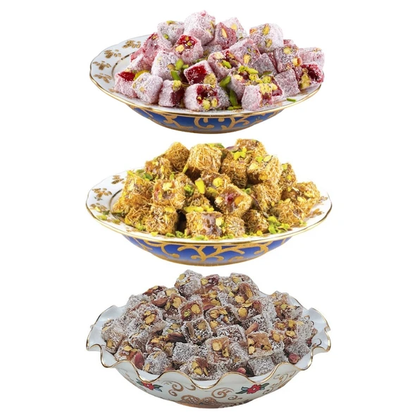 Çifte Kavrulmuş Karışık Antep Fıstıklı Lokum 150 Gr - 3