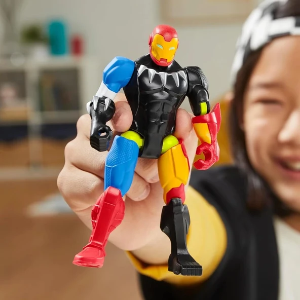 Mixmashers  Avengers Figür F9265-F9269 Iron Man | 4 Yaş ve Üzeri Çocuklar İçin Süper Kahraman Oyunca - 9