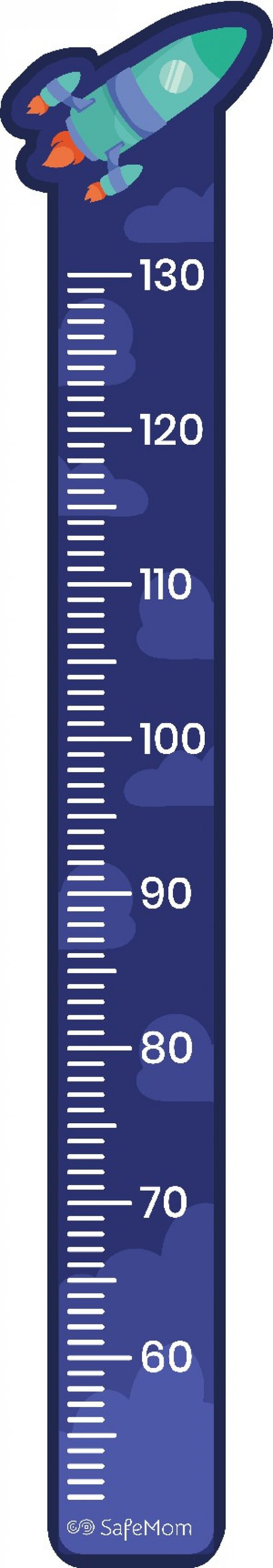 Safemom - Stickerlı Boy Cetveli - Uzay - 2