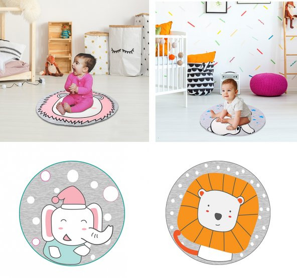 Safemom Oyun Matı 90x90 cm - Aslancık - 3