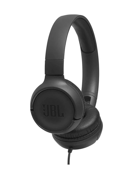 JBL Tune 500 Mikrofonlu Kulak Üstü Kulaklık (Distribütör Garantili) Siyah