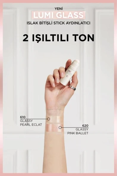 L'Oréal Paris Lumi Glass Islak Bitişli Stick Aydınlatıcı - 610 Glassy Pearl Eclat - 5