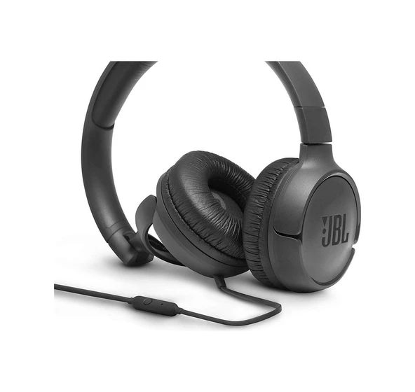 JBL Tune 500 Mikrofonlu Kulak Üstü Kulaklık (Distribütör Garantili) Siyah - 6