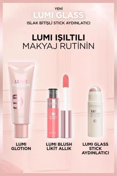 L'Oréal Paris Lumi Glass Islak Bitişli Stick Aydınlatıcı - 610 Glassy Pearl Eclat - 8