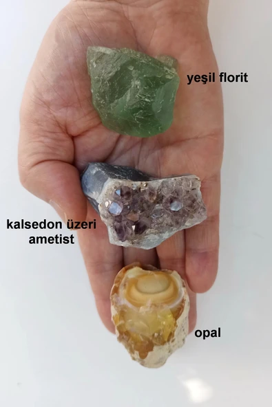 Doğal Taş Koleksiyonu, 9 Parça Bölmeli Kutuda DTK-9 - 4