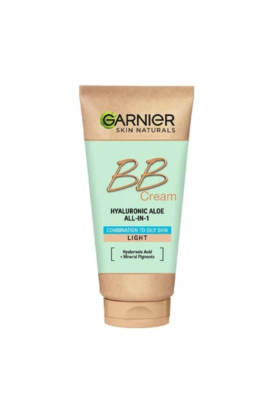 Garnier BB Krem Hyaluronic Aloe 5 in 1 Yağlı ve Karma Ciltler Açık Ton 50 ml