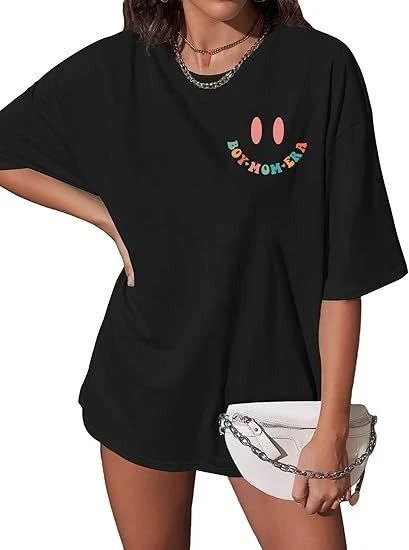Bisiklet Yaka Kısa Kol Baskılı T-shirt - Siyah - 3