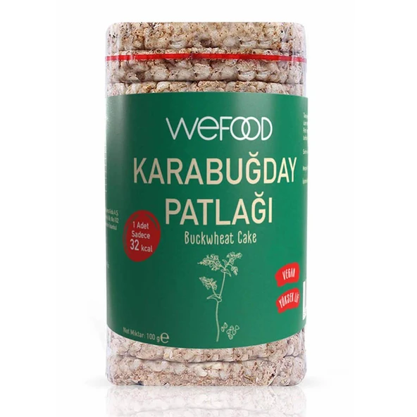 Wefood Glutensiz Karabuğday Patlağı 100gr