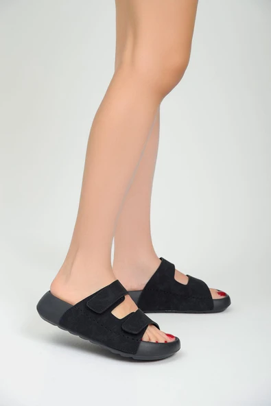 QRAMED Orthopedix Çift Bantlı Cırtlı Unisex Spor Terlik QR25101 - 8