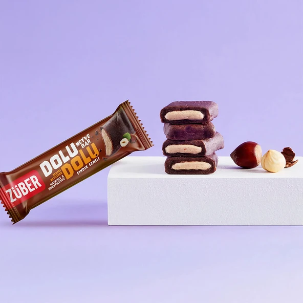 Züber Glutensiz Dolu Dolu Fındık Ezmeli Bar 30gr - 4