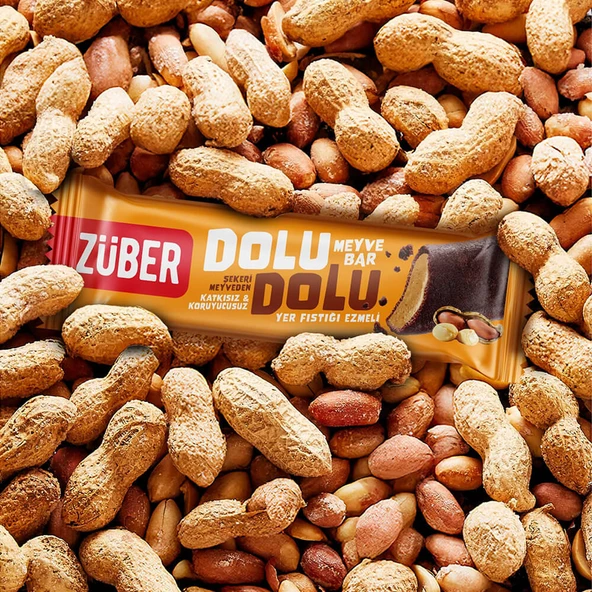 Züber Glutensiz Dolu Dolu Fıstık Ezmeli Bar 30gr - 2