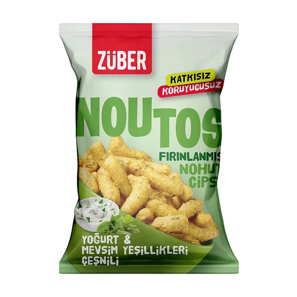 Züber Glutensiz Noutos Nohut Cipsi - Yoğurt & Yeşillik 55gr