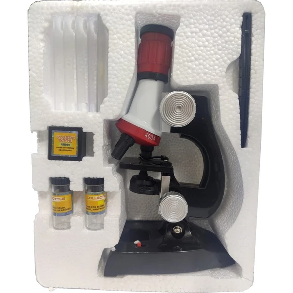 Emin Eğitici Mikroskop Seti 100x 400x 1200x Işıklı - 2