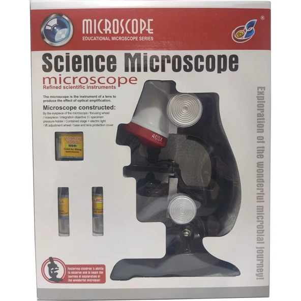 Emin Eğitici Mikroskop Seti 100x 400x 1200x Işıklı - 3