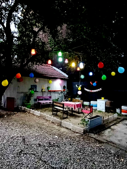 Çarşıbu Alaçatı Ağaç Feneri 10'lu Set Dekoratif Dış Mekan Aydınlatma Armatürü Cafe Restoran Düğün Salonu Otel Organizasyon İçin Rustik Bahçe Peyzaj Işıklandırma Sarkıt Avize - 5