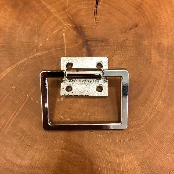 Köşeli Halka Sarkaç Kulp Krom (2 Adet) - Resim 2